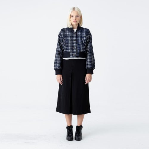 Tweed action pleated crop jumper (wundergeist777) ＠SEOUL