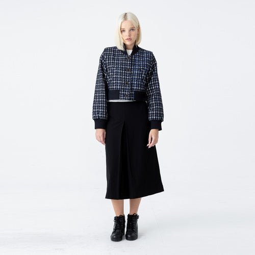 Tweed action pleated crop jumper (wundergeist777) ＠SEOUL