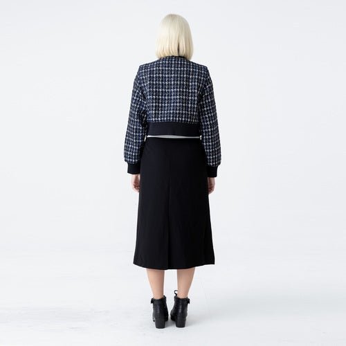 Tweed action pleated crop jumper (wundergeist777) ＠SEOUL