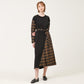 Unbalanced long dress (yellow check) (wundergeist777) ＠SEOUL