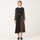 Unbalanced long dress (yellow check) (wundergeist777) ＠SEOUL