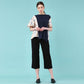 Unbalanced short sleeve t-shirt navy (wundergeist777) ＠SEOUL