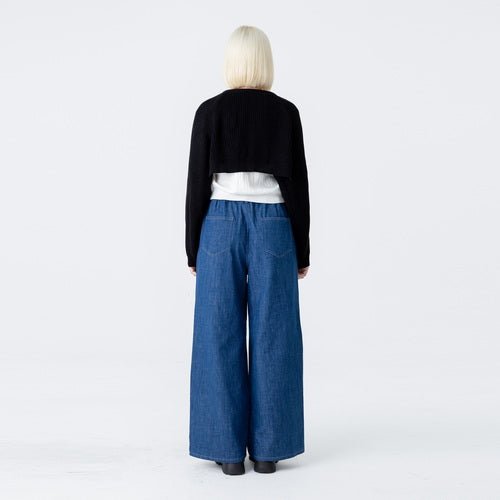 Waist banding medium denim cargo wide pants (wundergeist777) ＠SEOUL