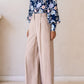 William Navy Floral Blouse (L'EAU ET) ＠SEOUL