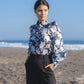 William Navy Floral Blouse (L'EAU ET) ＠SEOUL