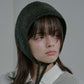 Wool knit ear muffler charcoal (moiremoa) ＠SEOUL