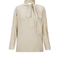 シャーリングトップ23_ベージュSHIRRING TOP23_BE - ＠SEOUL