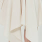 ASYMMETRICAL DRESS WITH SQUARE CUTTING DRAPE