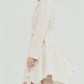ASYMMETRICAL DRESS WITH SQUARE CUTTING DRAPE - ＠SEOUL