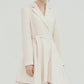 ASYMMETRICAL DRESS WITH SQUARE CUTTING DRAPE - ＠SEOUL