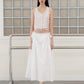 BATU SHIRRED SKIRT_WHITE - ＠SEOUL
