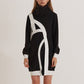 Big Turtle-Neck Structural Bubble Knit Dress_BK [タートルネックバブルシルエットのストラクチュラルニットワンピース]。 - ＠SEOUL