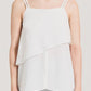BUCKLE SLEEVELESS TOP-ホワイト - ＠SEOUL