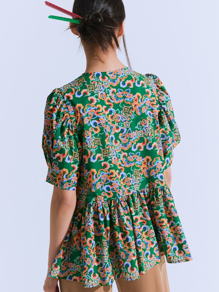 Chilbo blouse_green - ＠SEOUL