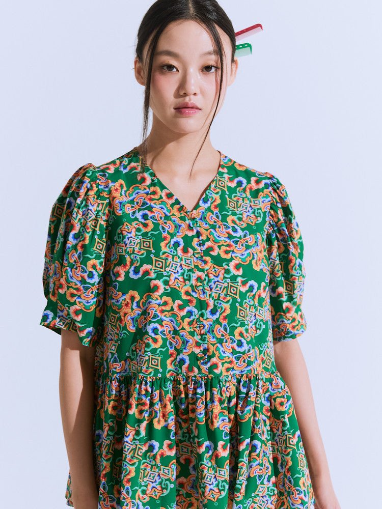 Chilbo blouse_green - ＠SEOUL