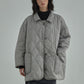 Classic Logo Quilting Jacket- gray - ＠SEOUL