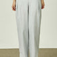 COTTON HEM SLIT TROUSERS-ホワイトブルー - ＠SEOUL