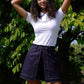 Dorothy Shorts Indigo - ＠SEOUL