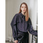 Elle Blouse Navy エルブラウス　ネイビー - ＠SEOUL