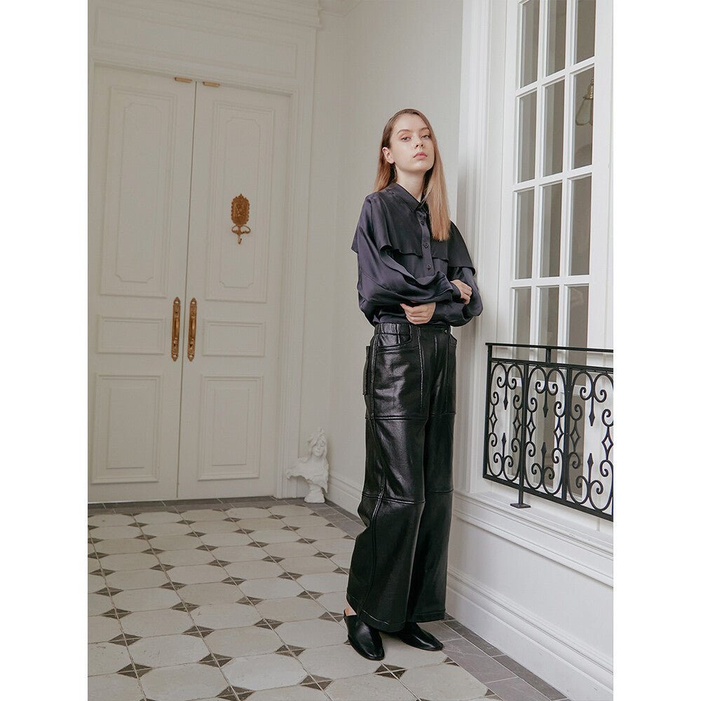 Elle Blouse Navy エルブラウス　ネイビー - ＠SEOUL