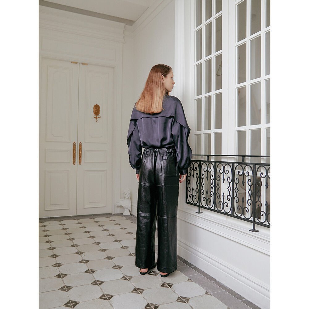 Elle Blouse Navy エルブラウス　ネイビー - ＠SEOUL