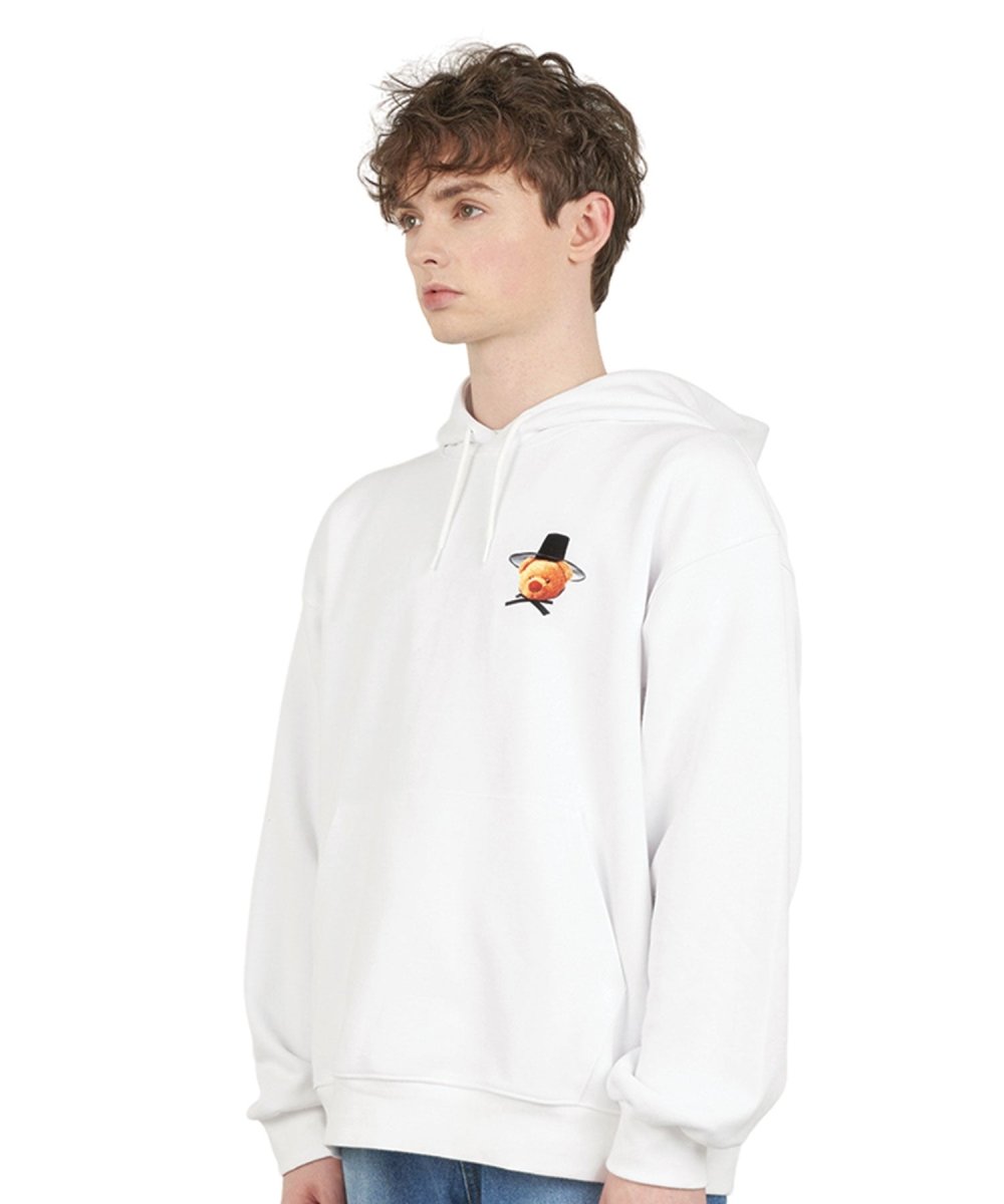 シロクマフードティーホワイト Gat Bear hoodie (ホワイト) - ＠SEOUL