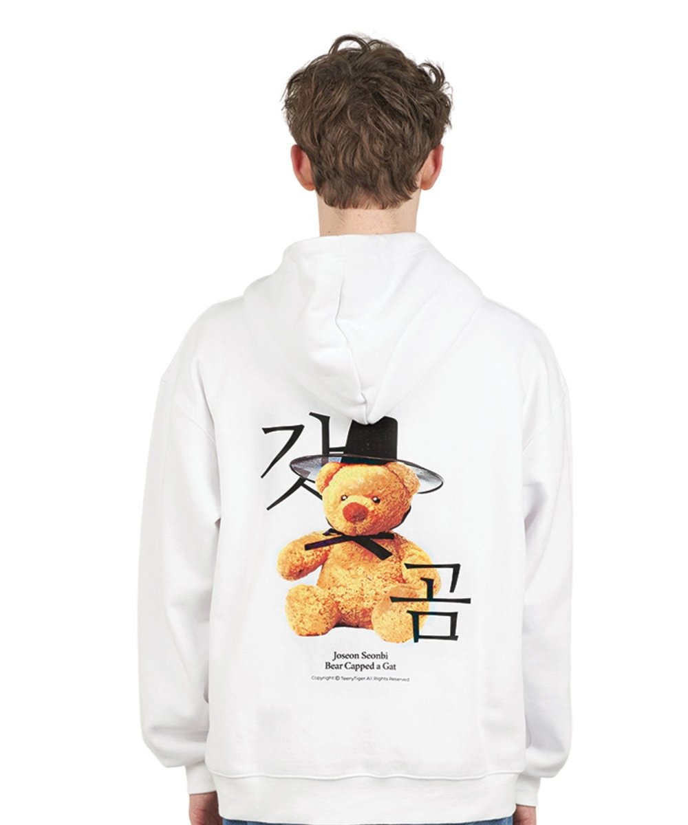 シロクマフードティーホワイト Gat Bear hoodie (ホワイト) - ＠SEOUL