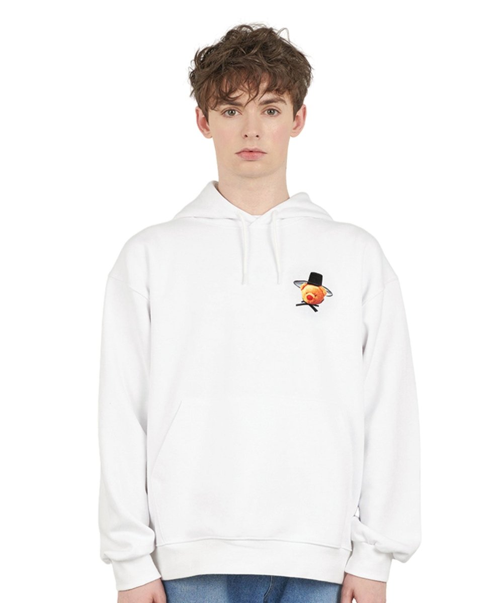 シロクマフードティーホワイト Gat Bear hoodie (ホワイト) - ＠SEOUL