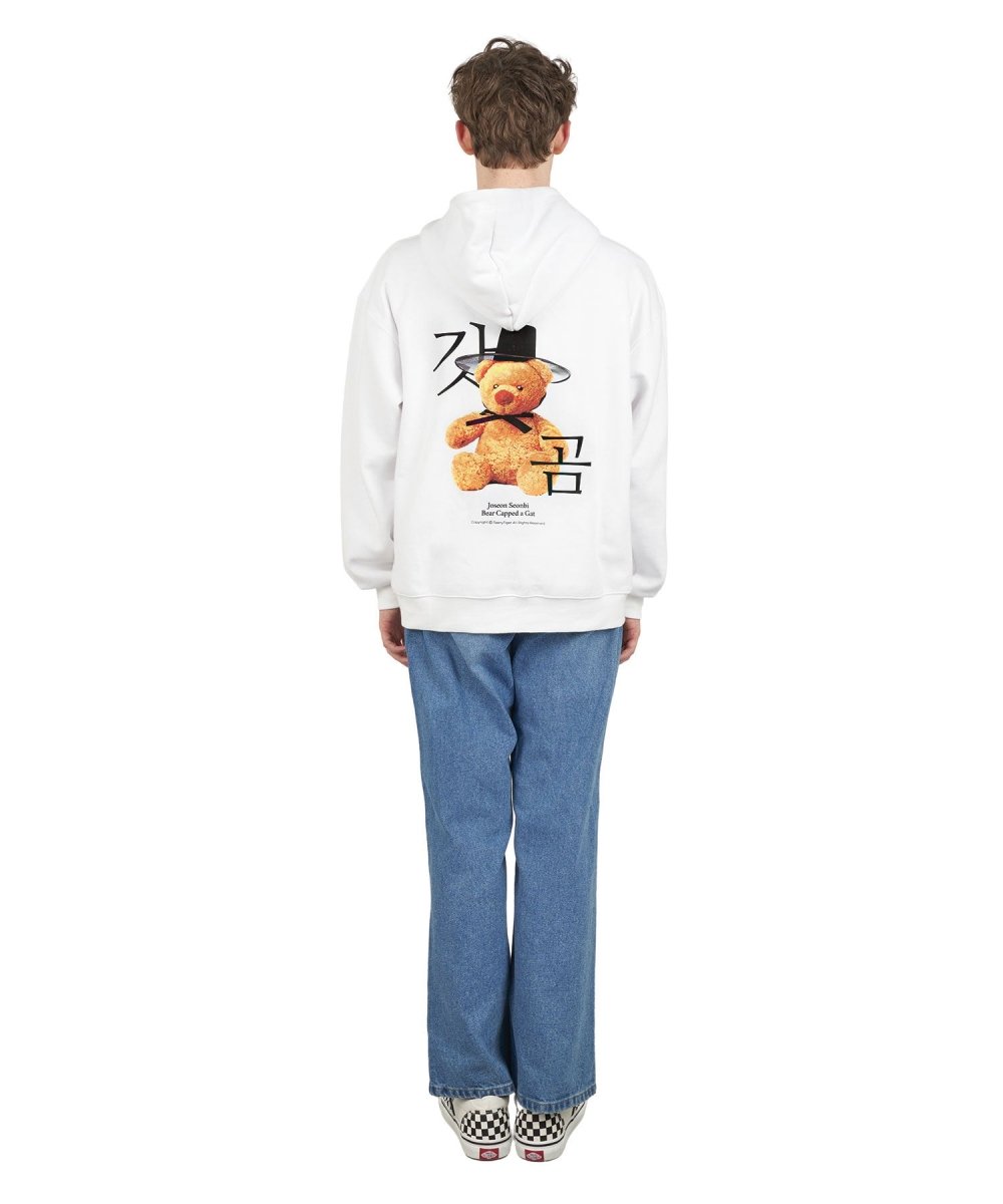 シロクマフードティーホワイト Gat Bear hoodie (ホワイト) - ＠SEOUL