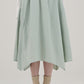 GORED ASYMMETRIC HEM SKIRT-スカイブルー - ＠SEOUL