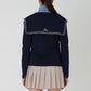 Hayley Cardigan Navy - ＠SEOUL