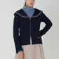 Hayley Cardigan Navy - ＠SEOUL