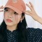 HEART LOGO BALL CAP_CORAL - ＠SEOUL