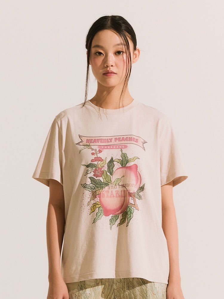 Heavenly peaches t-shirt - ＠SEOUL