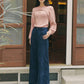INDIGO CORDUROY SLIT PANTS_NAVY - ＠SEOUL