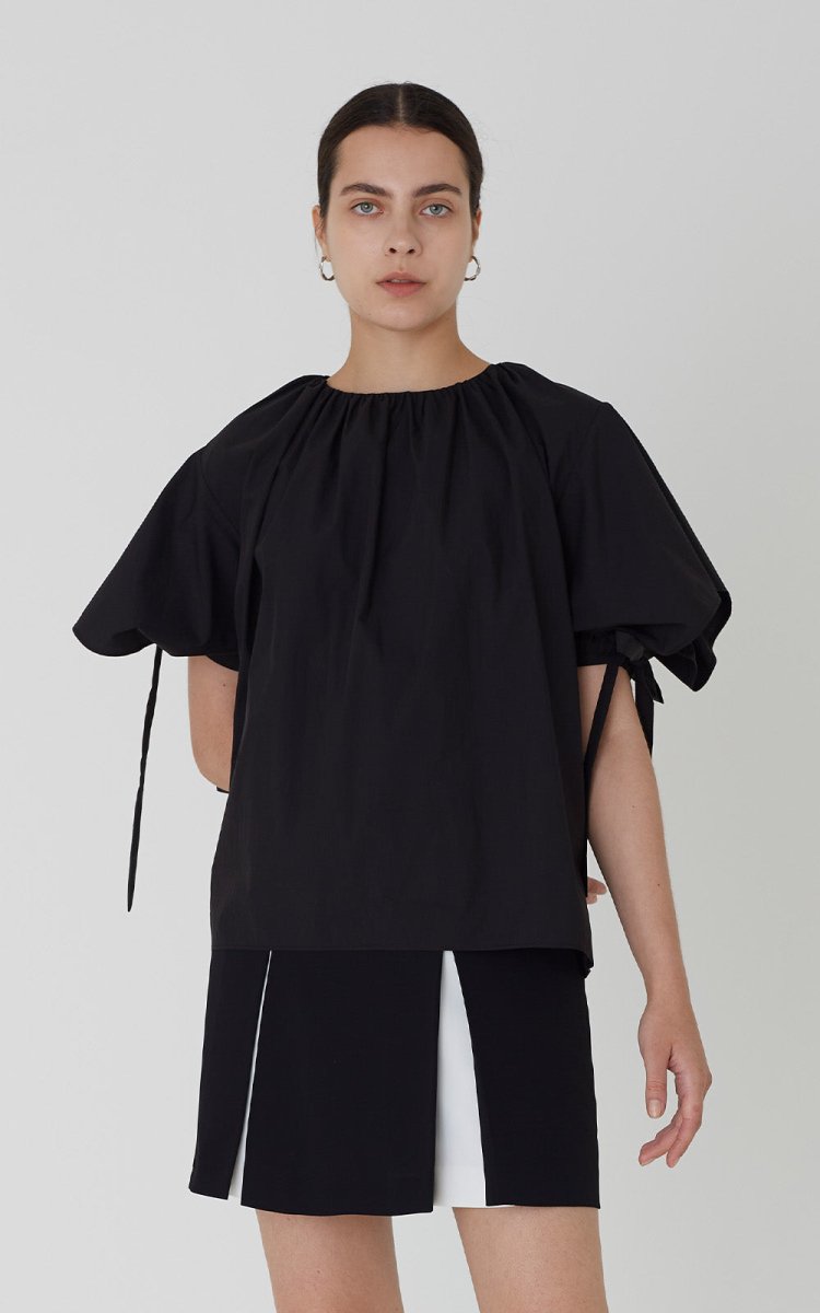 Ivy Blouse Black - ＠SEOUL