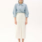 JASMINE LINEN H-LINE SKIRT_IVORY - ＠SEOUL