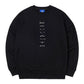 ハングル絵文字マンツーマンブラック Korean Face Emoticon Text Sweatshirt ブラック - ＠SEOUL