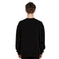 ハングル絵文字マンツーマンブラック Korean Face Emoticon Text Sweatshirt ブラック - ＠SEOUL