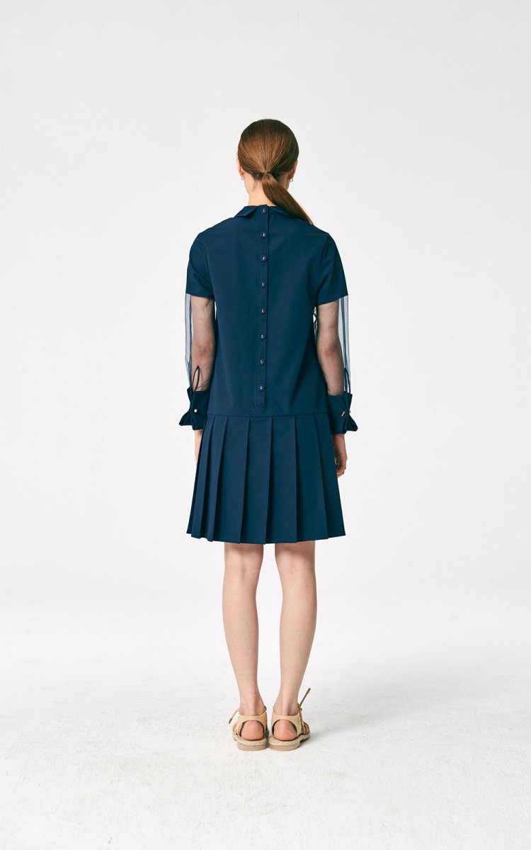 Lana Dress Navy - ＠SEOUL