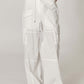 layer nylon cargo pants - white - ＠SEOUL