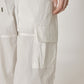 layer nylon cargo pants - white - ＠SEOUL