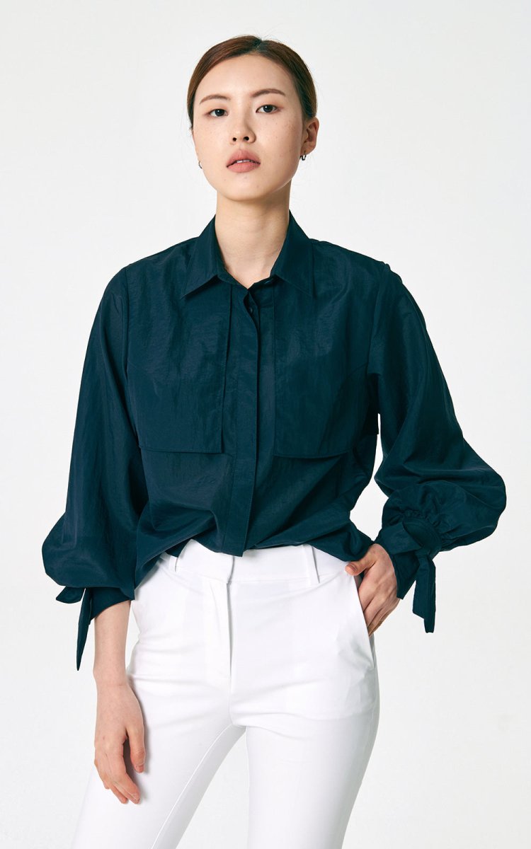 Leah Top Navy - ＠SEOUL