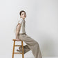 linen pin-tuck wide pants-beige - ＠SEOUL