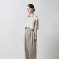 linen pin-tuck wide pants-beige - ＠SEOUL