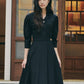 LMJ GOLD BUTTONED WRAP DRESS_BLACK - ＠SEOUL