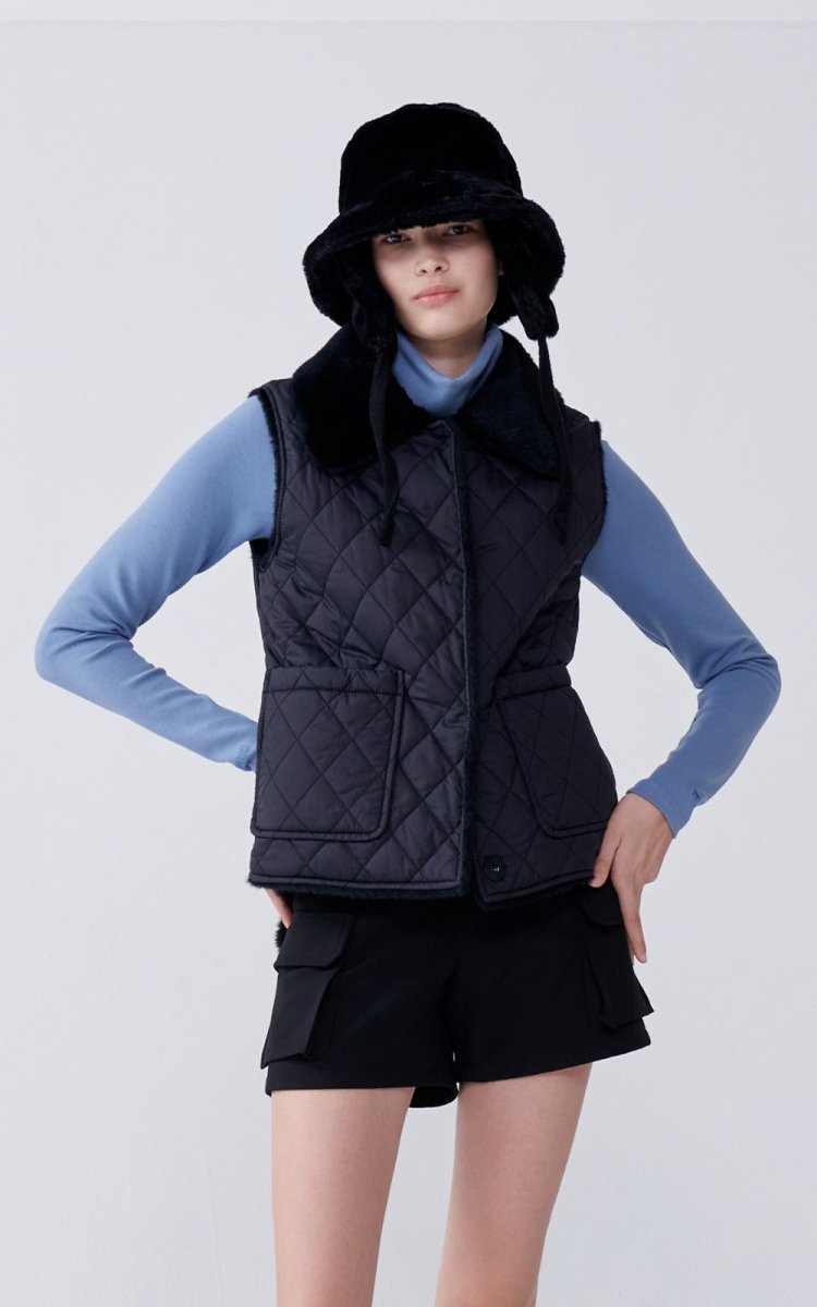 Marbel Vest Black - ＠SEOUL