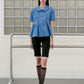 MARGARET FLARED BLOUSE_BLUE - ＠SEOUL