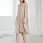 マチルダシャツワンピース Matilda Shirt Dress_BEIGE - ＠SEOUL