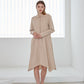 マチルダシャツワンピース Matilda Shirt Dress_BEIGE - ＠SEOUL